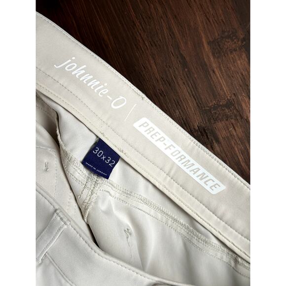 Johnnie O Prep-Formance Golf Pants Cross Country Chino Stone JMPA1450 Mens 30x32 - Picture 7 of 10